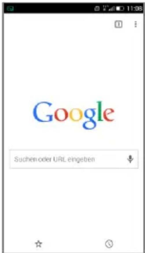 Google Suchen oder URL eingeben