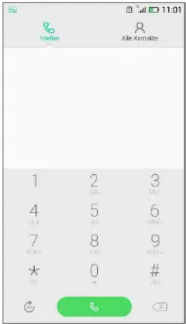 Telefon Alle Kontakte 1 2 3 4 5 6 7 8 9 * 0 # OK