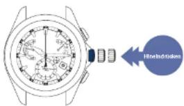 SEIKO Astron SSE170J1 - Drücken Sie die Krone (mit einem Zeitsignal) hinein - 1