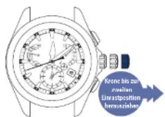SEIKO Astron SSE170J1 - Krone bis zur zweiten Einrastposition herausziehen - 1