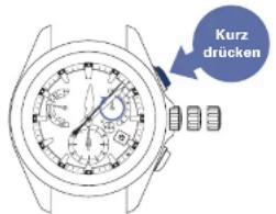 SEIKO Astron SSE170J1 - Krone drehen, um den Zeiger des Hilfszifferblatts auf „12:00 a.m.“ einzustellen - 4