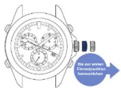 SEIKO Astron SSE005J1 - Krone bis zur ersten Einrastposition herausziehen - 1