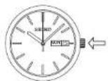 SEIKO Premier SRK040P1 - 日付(曜日)の合わせ方(午後9時~午前4時の間は行わないでください。) - 6