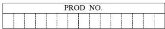 PROD NO.