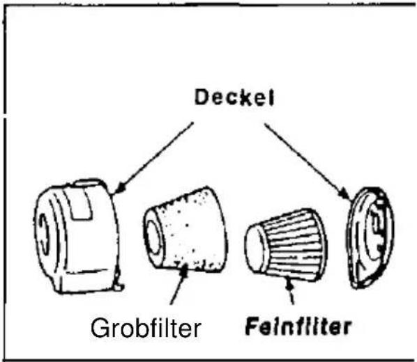 Deckel Grobfilter Feinfilter
