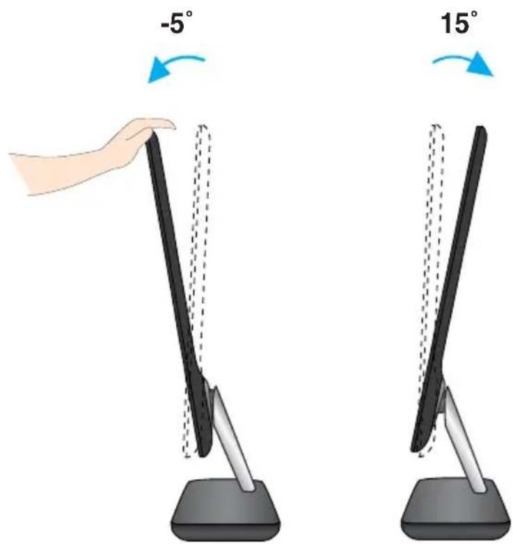 LG E2381VR - Positionieren des Monitors - 1