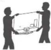 LG 65UJ6519 - Lifting and moving the TV - 3