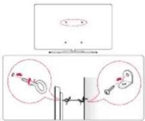 LG 65SJ9509 - Securing the TV to a wall - 1