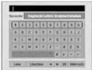 Sprache Enginach/Latin Erdebuchstaben 1 2 3 4 5 6 7 8 9 0 A B C D E F G H I J K L M N O P Q R S T U V W X Y Z ' & C B - - - - - - - - - Lowe Linechne < > DK Abbruch