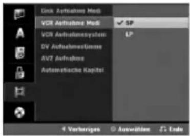 Disk Aufnahme Medi VCR Aufnahme Medi VCR AufnahmeSystem DV AufnahmeSysteme AVZ Aufnahme Automatische Kapital SP LP 4 Verhögen Autozahlen Endo