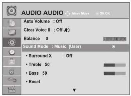 LG M2280D-PR - PRESET SOUND SETTINGS-USER MODE - 1
