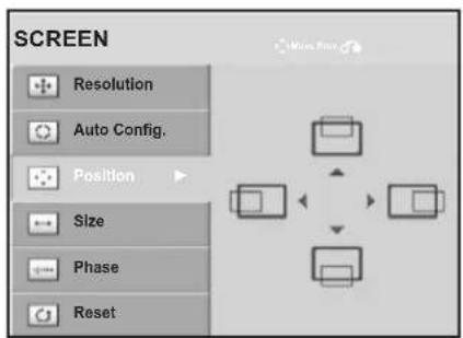 LG M2280D-PR - Adjustment for screen Position, Size, Phase - 3