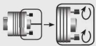 LG M2280D-PR - When connecting with a D-sub 15 pin cable - 2