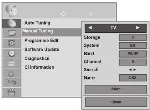 LG M2280D-PR - MANUAL PROGRAMME TUNING (IN ANALOGUE MODE) - 2