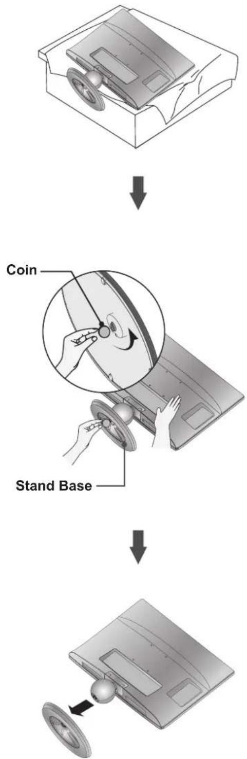LG M2280D-PR - DETACHING STAND - 1