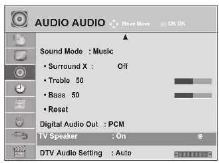LG M2280D-PR - TV SPEAKERS ON / OFF SETUP - 1