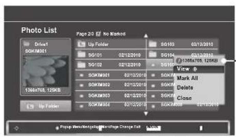LG M2280D-PR - Photo Selection and PopUp Menu - 2