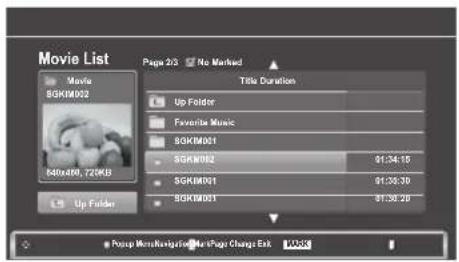 LG M2280D-PR - Movie Selection and PopUp Menu - 1
