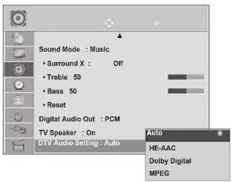 LG M2280D-PR - DTV AUDIO SETTING (IN DIGITAL MODE ONLY) - 2