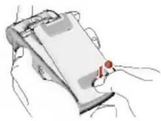 LG L5100 - Remove the battery cover. - 2