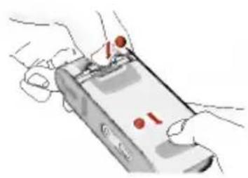 LG L5100 - Remove the battery cover. - 1