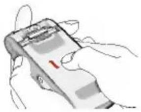 LG L5100 - Replace the battery cover. - 1