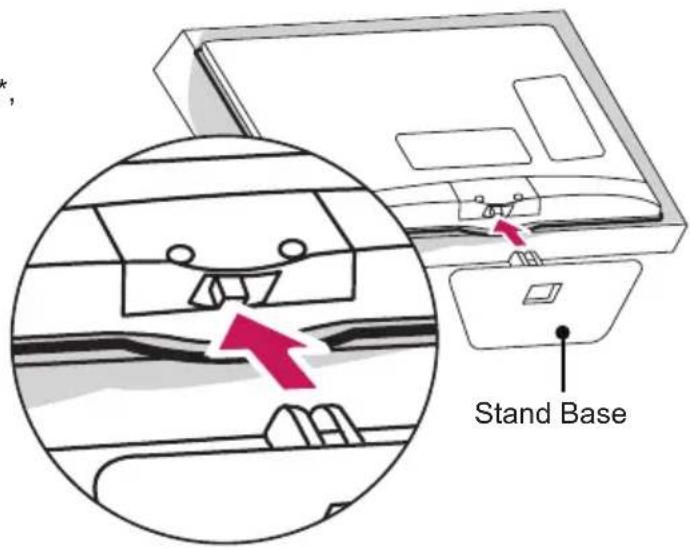 LG 22LY540M - Attaching the stand - 4