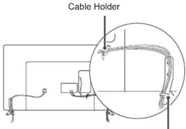 LG 22LY540M - Tidying cables - 2
