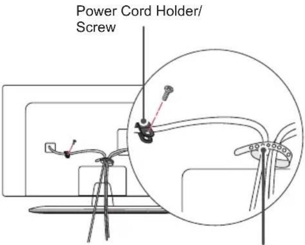 LG 22LY540M - Tidying cables - 4