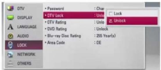 LG HR925C - Setting the DTV Lock - 1