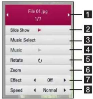 LG HR925C - Options while viewing a photo - 1