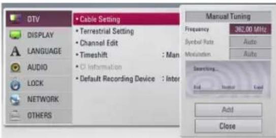 LG HR925C - Cable Setting (Manual Tuning) - 1