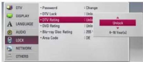 LG HR925C - Adjusting DTV Rating - 1