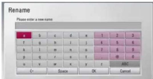 LG HR925C - Naming a file/folder - 1