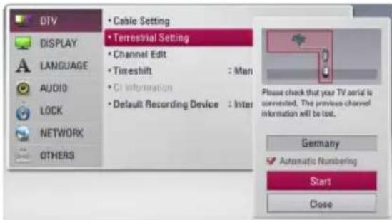 LG HR925C - Scanning programmes automatically for Terrestrial Antenna (Auto Tuning) - 2