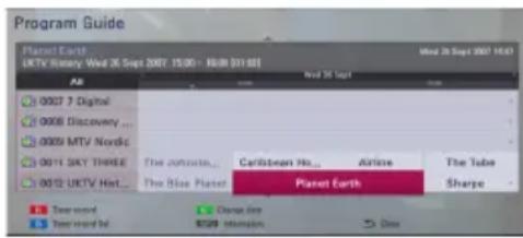 LG HR925C - To Display the Program Guide - 1