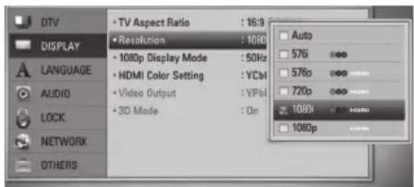 LG BDS580 - Resolution Setting - 3