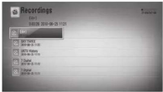 LG BDS580 - Playing the recorded titles - 1