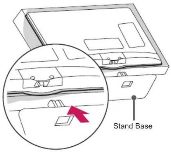 LG 47LW750H - Attaching the Stand - 1