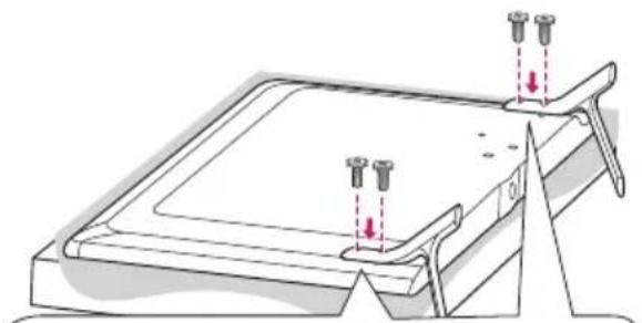 LG 47LW750H - Attaching the Stand - 4