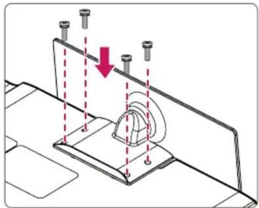 LG 47LW750H - Attaching the Stand - 18