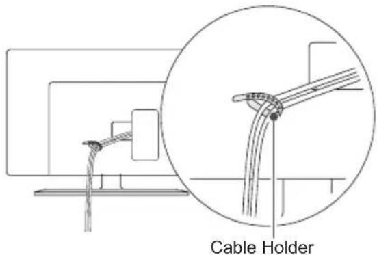 LG 47LW750H - Tidying cables - 1