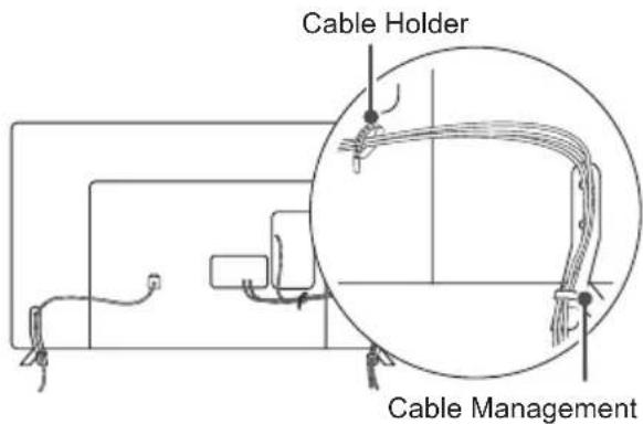 LG 42LW760H - Tidying cables - 3