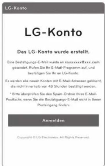 LG VRH950MSPCM - Registrierung einen Kontos - 5