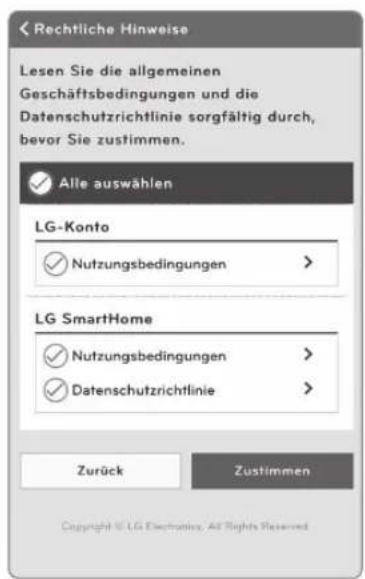 LG VRH950MSPCM - Registrierung einen Kontos - 3