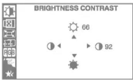 LG T711S - To adjust the brightness and contrast of the screen - 1