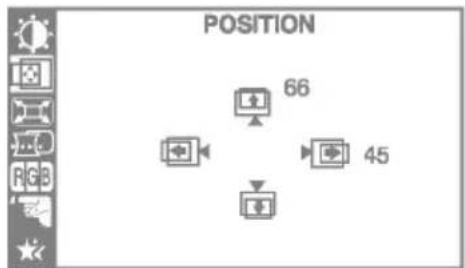 LG T711S - To adjust the position of the screen - 1