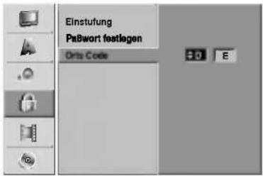 Einstufung Paßwort feetlagen Orts Code 30 E
