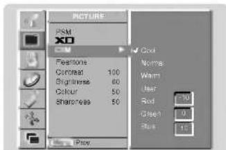LG MZ-42PM13B - Adjusting Auto Colour Control - 1