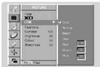 LG MZ-42PM13B - Manual Colour Temperature Control (User option) - 1